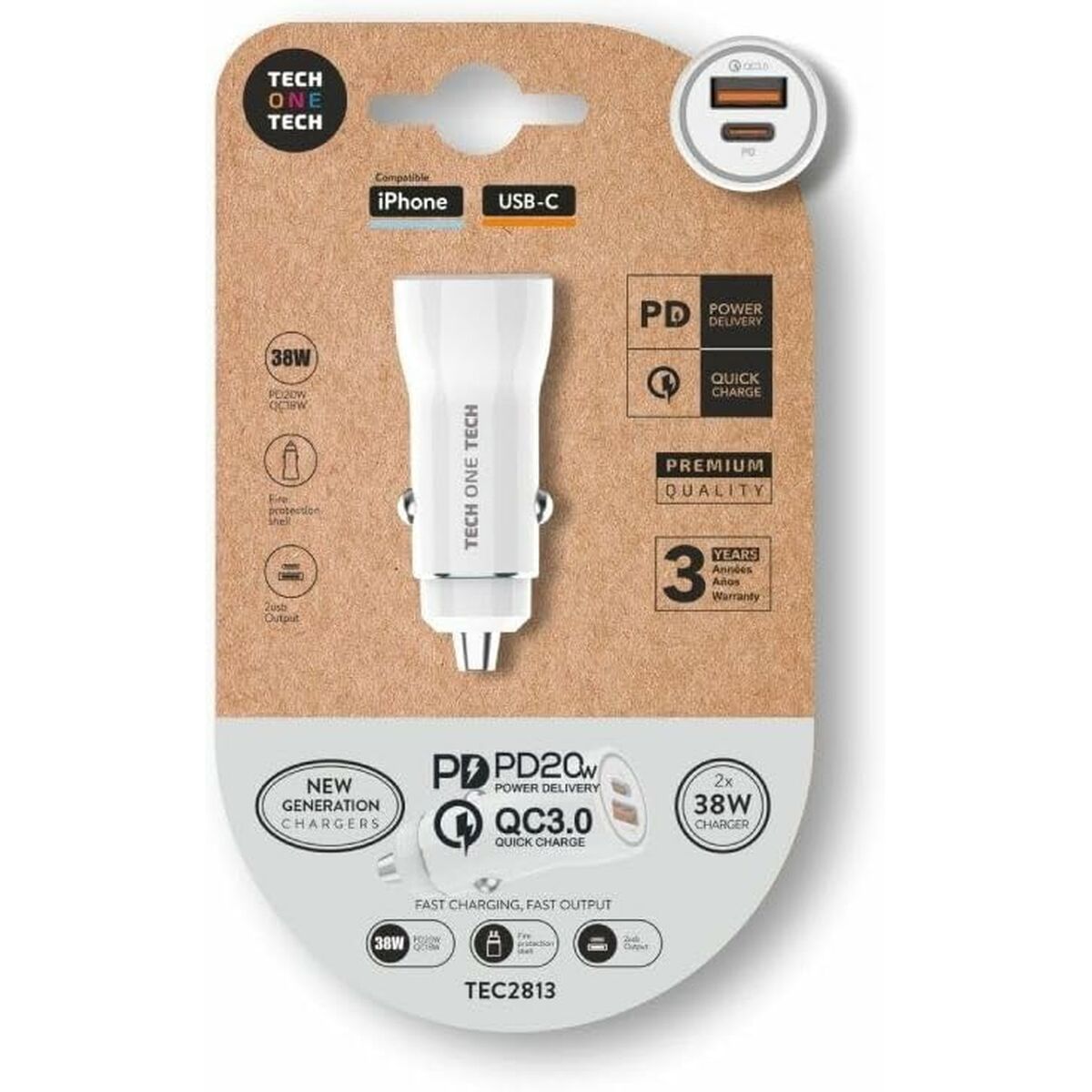 Car Charger Tech One Tech TEC2813-1