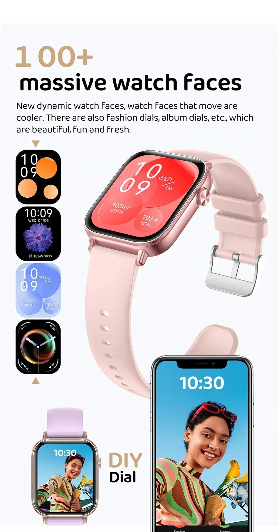 Xiaomi Fashion New Smart Watch Women Gift 1.83“ HD Screen GPS Track Heart Rate Monitor Waterproof BT Call Sport Smartwatch