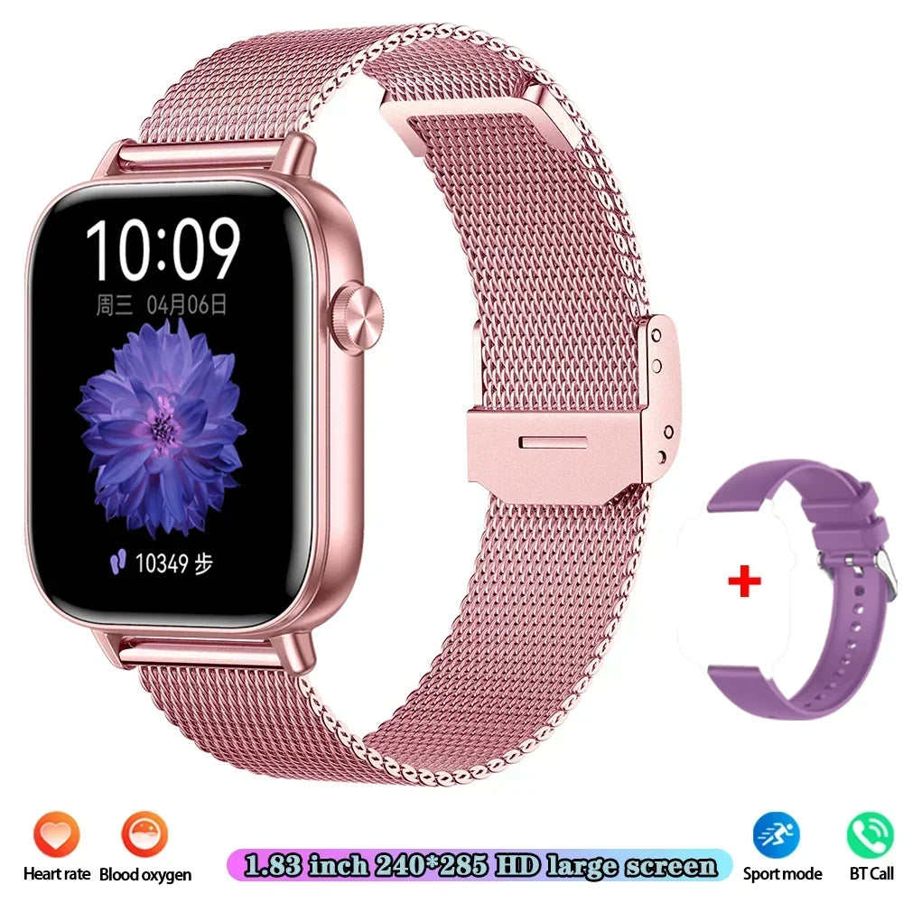Xiaomi Fashion New Smart Watch Women Gift 1.83“ HD Screen GPS Track Heart Rate Monitor Waterproof BT Call Sport Smartwatch