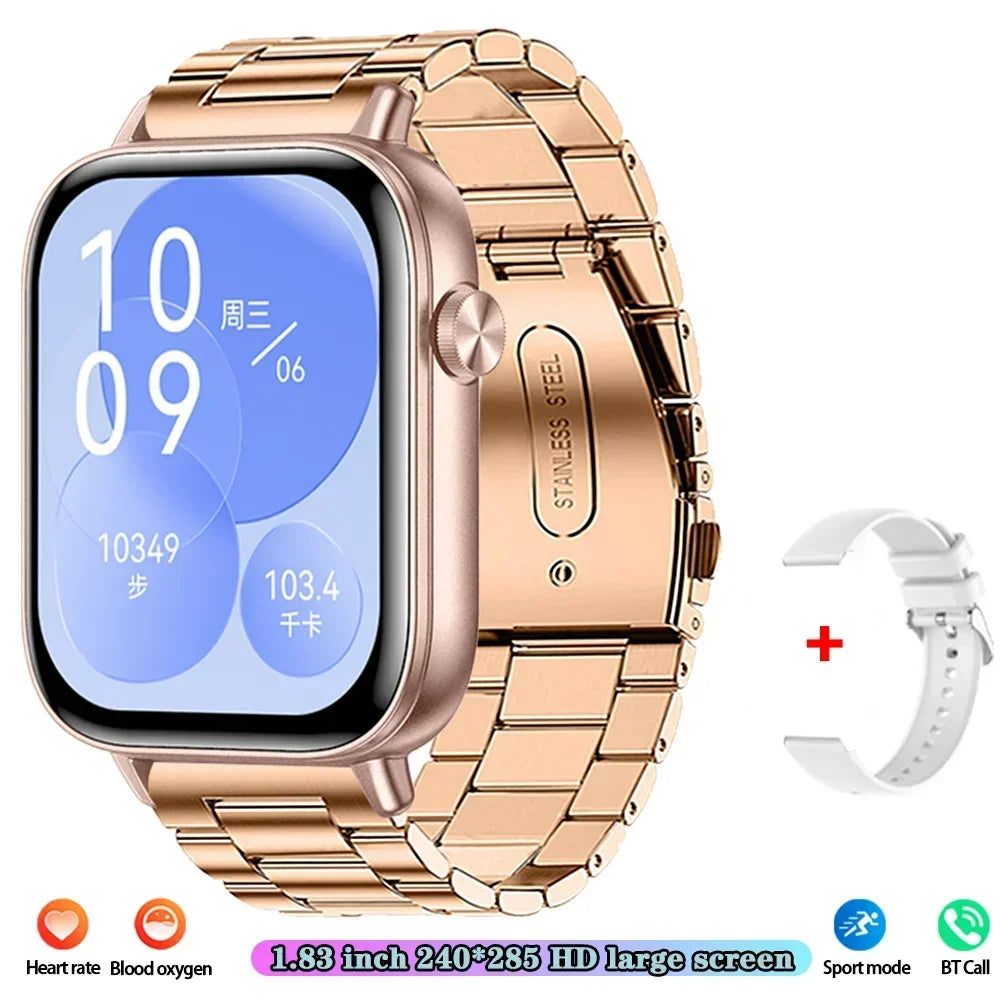 Xiaomi Fashion New Smart Watch Women Gift 1.83“ HD Screen GPS Track Heart Rate Monitor Waterproof BT Call Sport Smartwatch