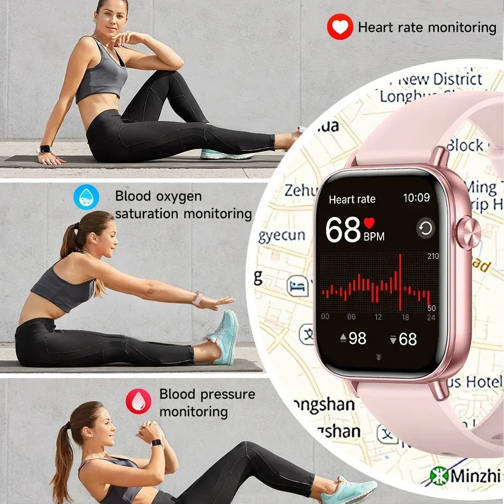 Xiaomi Fashion New Smart Watch Women Gift 1.83“ HD Screen GPS Track Heart Rate Monitor Waterproof BT Call Sport Smartwatch