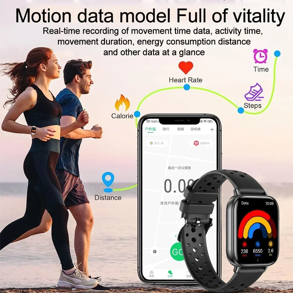 Xiaomi Fashion New Smart Watch Women Gift 1.83“ HD Screen GPS Track Heart Rate Monitor Waterproof BT Call Sport Smartwatch