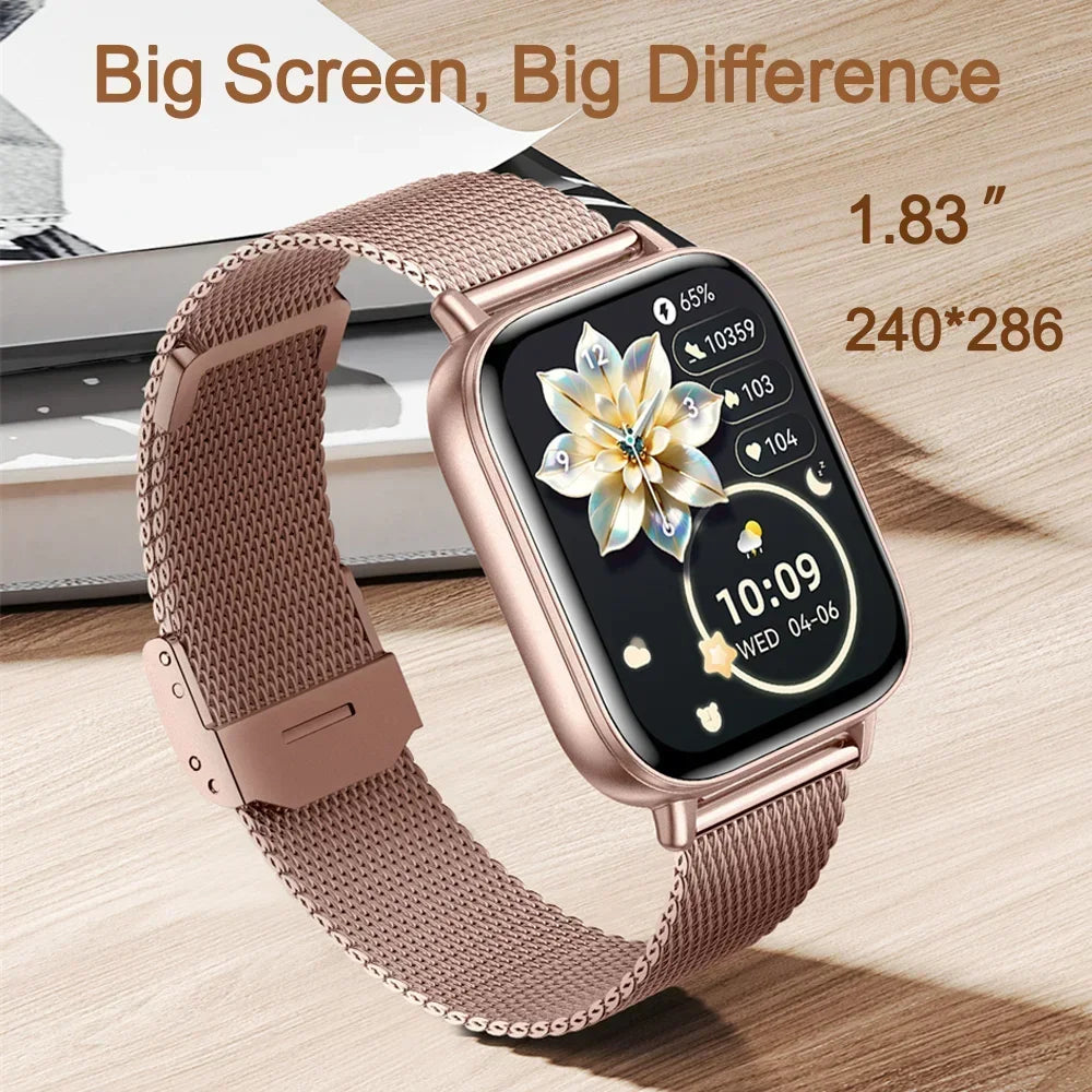 Xiaomi Fashion New Smart Watch Women Gift 1.83“ HD Screen GPS Track Heart Rate Monitor Waterproof BT Call Sport Smartwatch