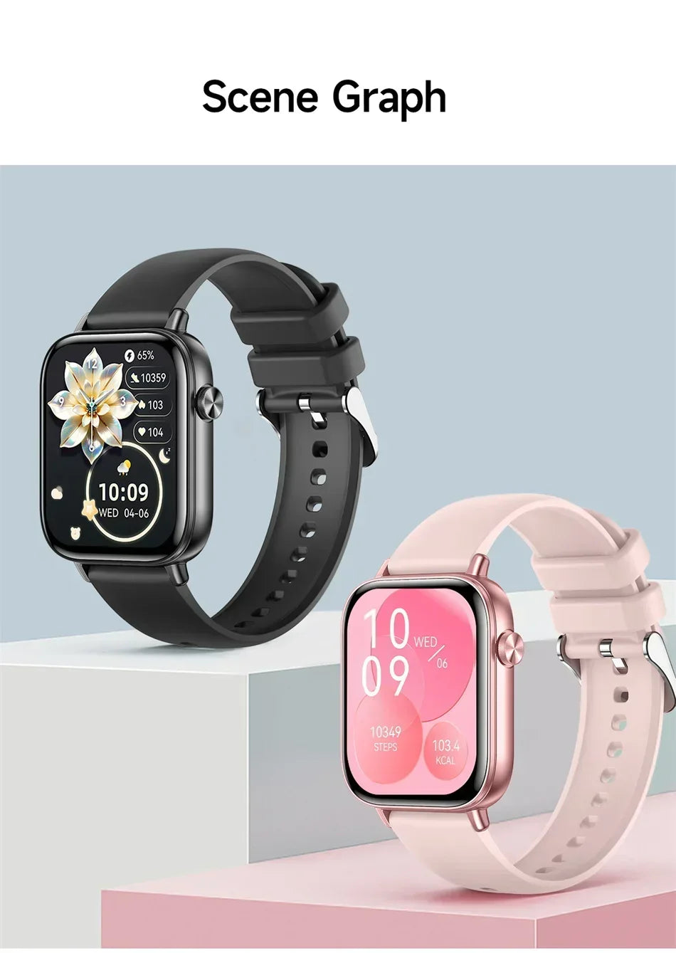 Xiaomi Fashion New Smart Watch Women Gift 1.83“ HD Screen GPS Track Heart Rate Monitor Waterproof BT Call Sport Smartwatch