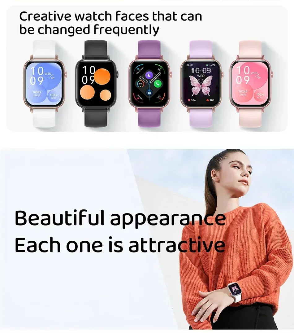 Xiaomi Fashion New Smart Watch Women Gift 1.83“ HD Screen GPS Track Heart Rate Monitor Waterproof BT Call Sport Smartwatch