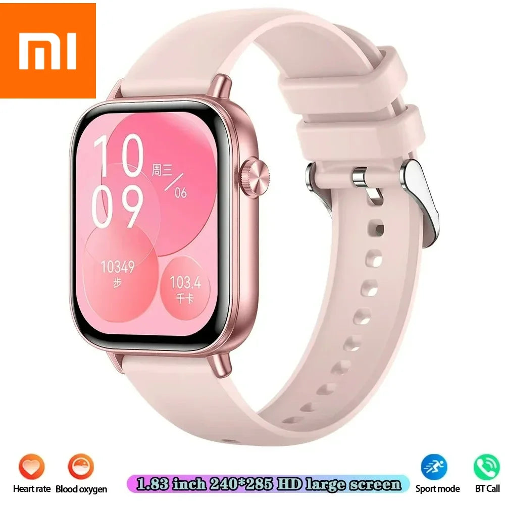 Xiaomi Fashion New Smart Watch Women Gift 1.83“ HD Screen GPS Track Heart Rate Monitor Waterproof BT Call Sport Smartwatch