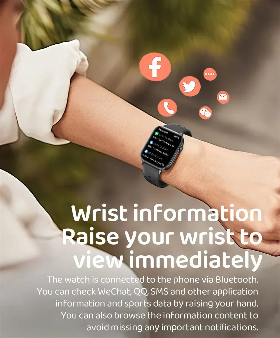 Xiaomi Fashion New Smart Watch Women Gift 1.83“ HD Screen GPS Track Heart Rate Monitor Waterproof BT Call Sport Smartwatch