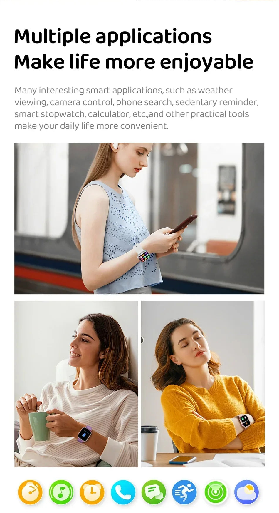 Xiaomi Fashion New Smart Watch Women Gift 1.83“ HD Screen GPS Track Heart Rate Monitor Waterproof BT Call Sport Smartwatch