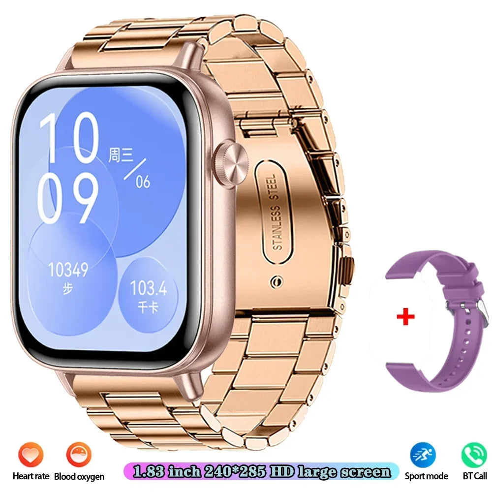 Xiaomi Fashion New Smart Watch Women Gift 1.83“ HD Screen GPS Track Heart Rate Monitor Waterproof BT Call Sport Smartwatch