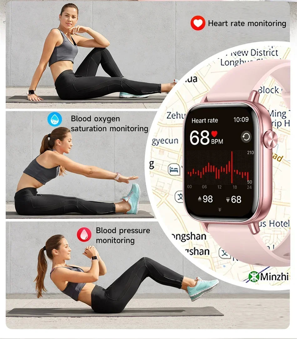 Xiaomi Fashion New Smart Watch Women Gift 1.83“ HD Screen GPS Track Heart Rate Monitor Waterproof BT Call Sport Smartwatch