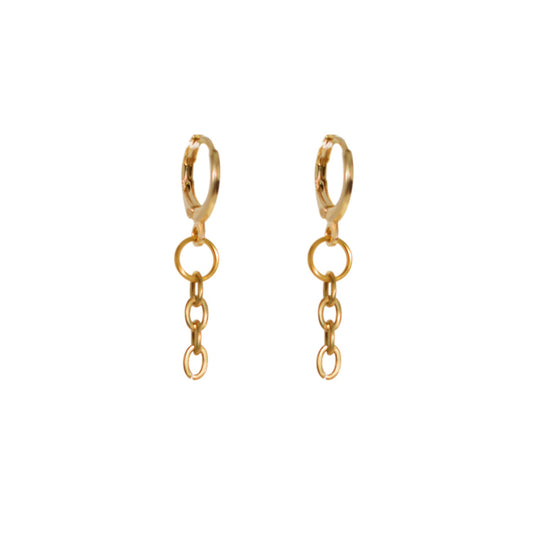 Minimalist Chain Drop Earrings | by Ifemi Jewels-0